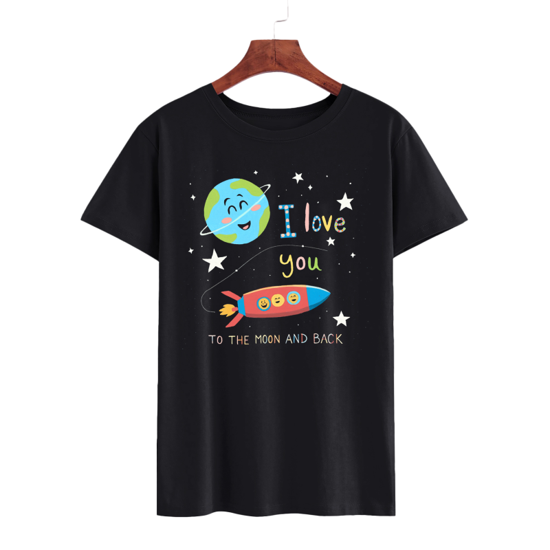 Kids' I Love You to the Moon and Back Space T-Shirt