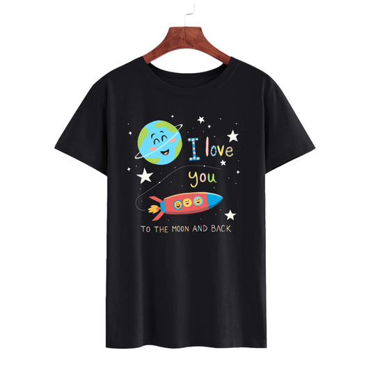 Kids' I Love You to the Moon and Back Space T-Shirt