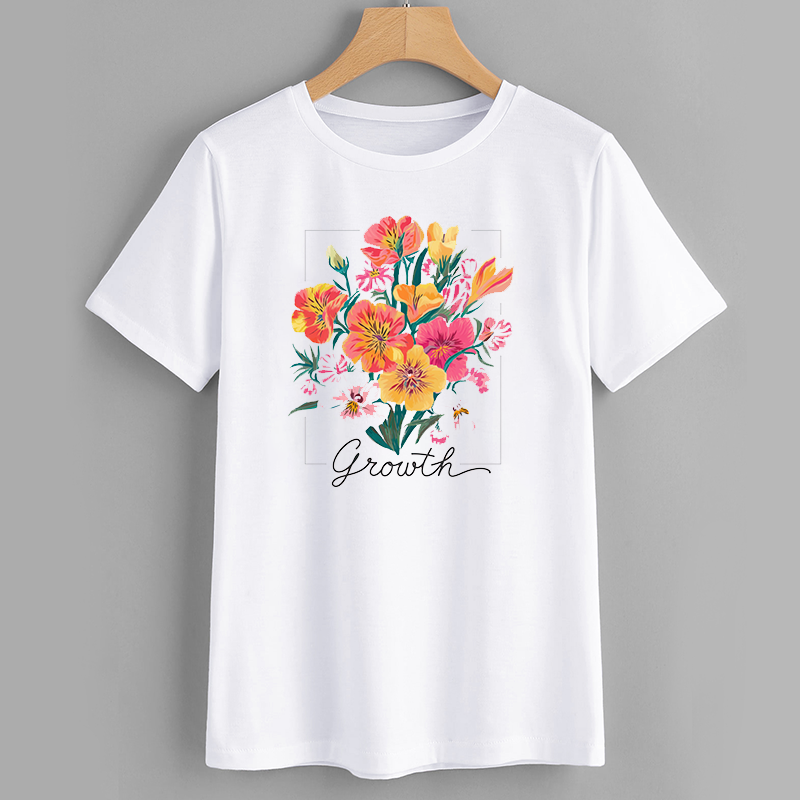 Floral Growth Graphic T-Shirt