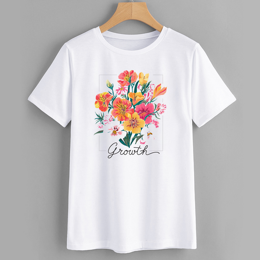 Floral Growth Graphic T-Shirt