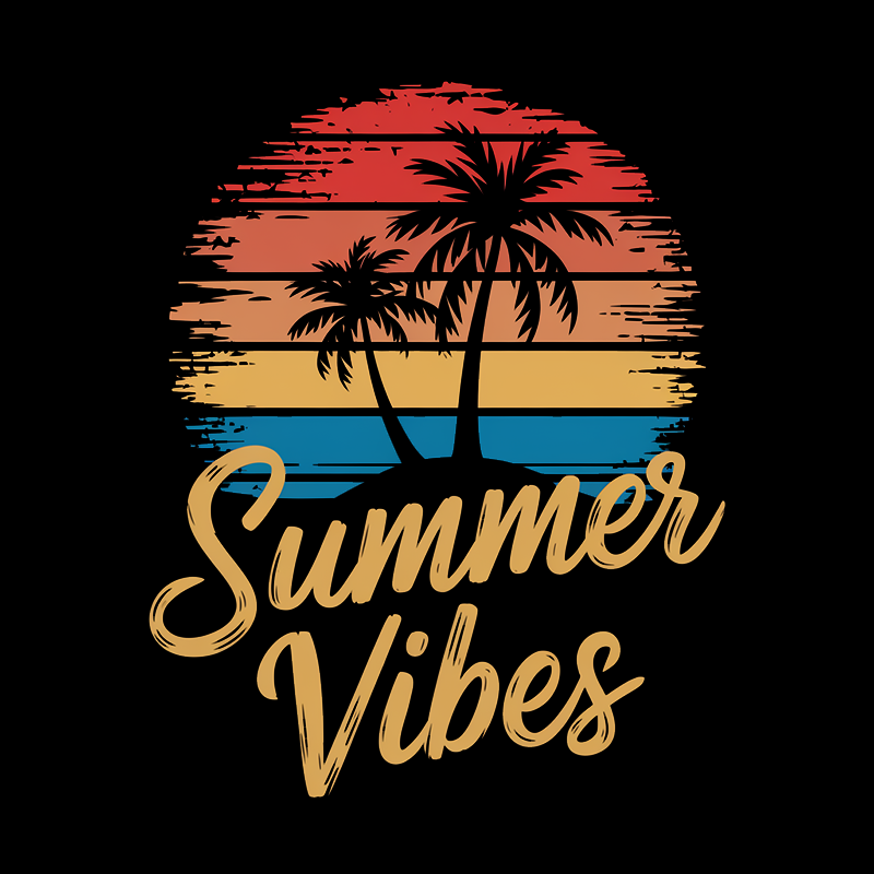 Summer Vibes Casual Graphic T-Shirt