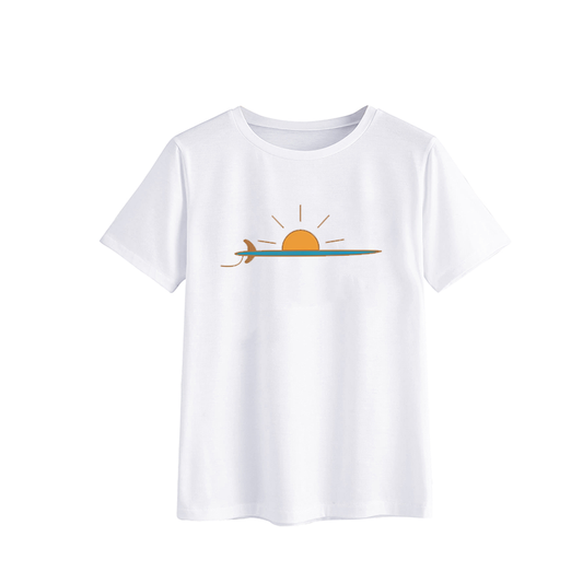 Sunset Surfboard Graphic T-Shirt