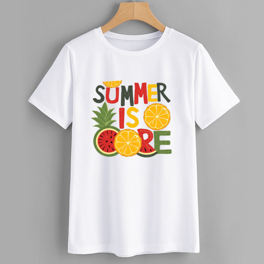 Summer Is More Fruit Graphic T-Shirt