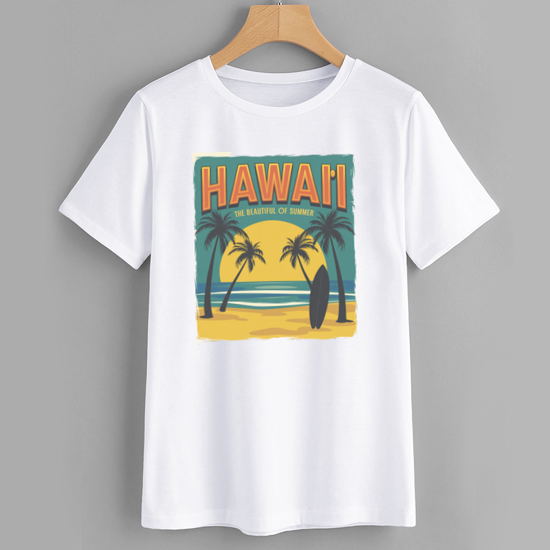 Hawaii Summer Graphic T-Shirt