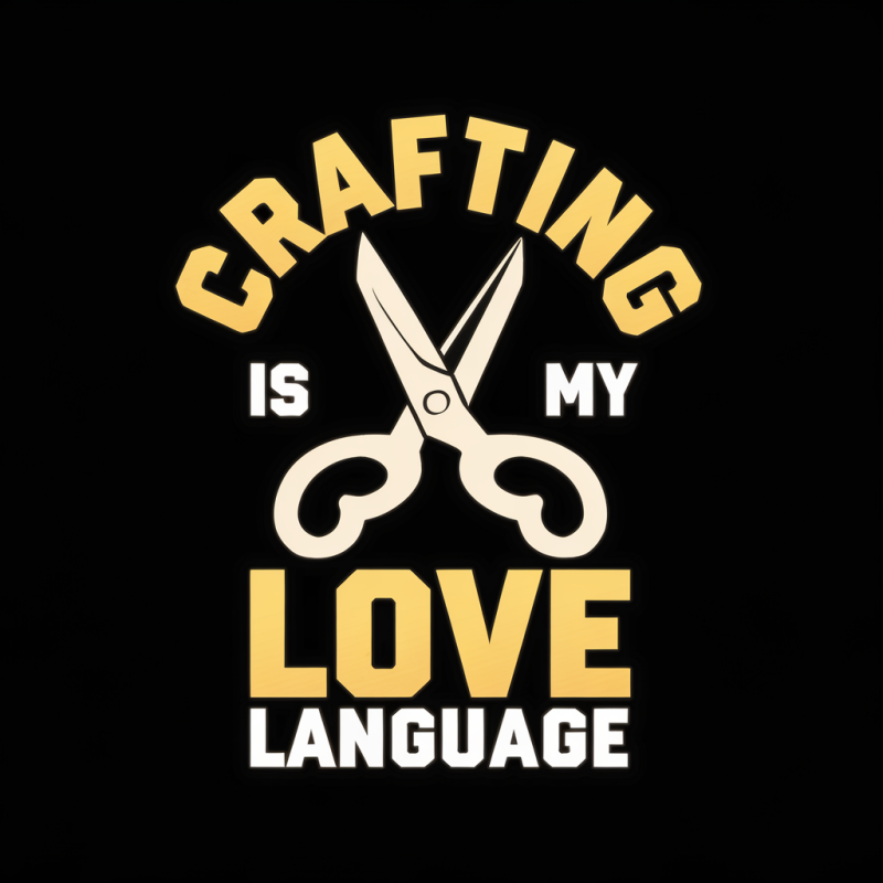 Crafting is My Love Language Graphic T-Shirt