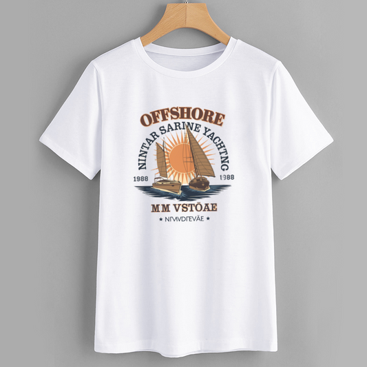 Offshore Nautical Sailing Graphic T-Shirt