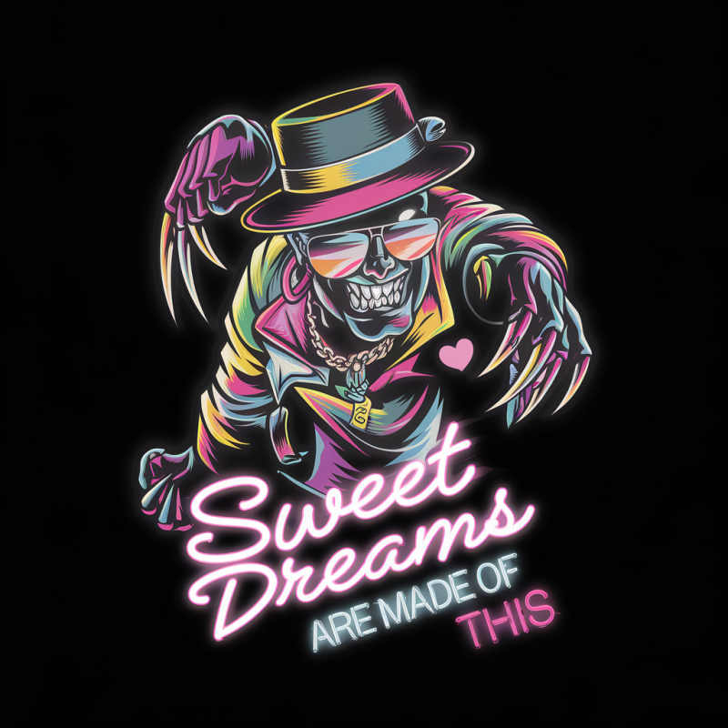 Vintage Skull Sweet Dreams Graphic T-Shirt