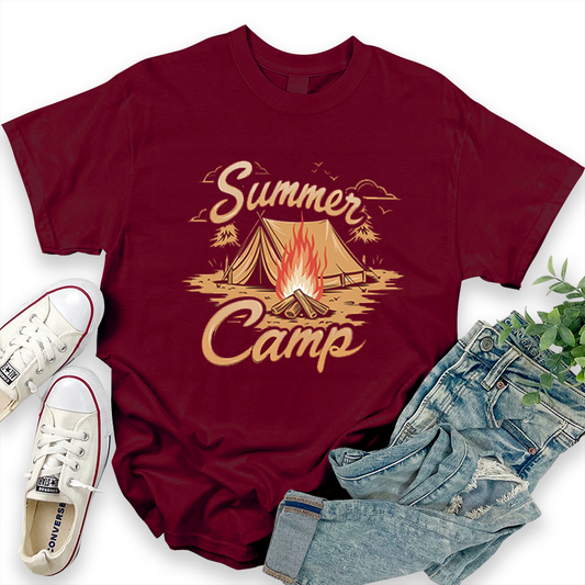 Outdoor Camping Graphic 'Summer Camp' T-Shirt