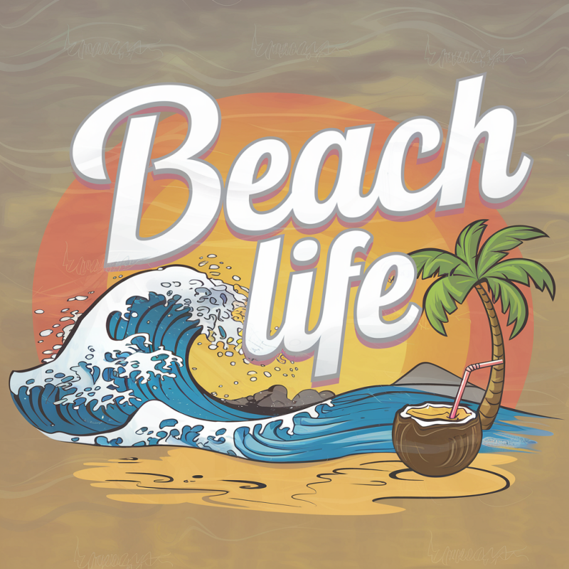 Beach Life Graphic T-Shirt