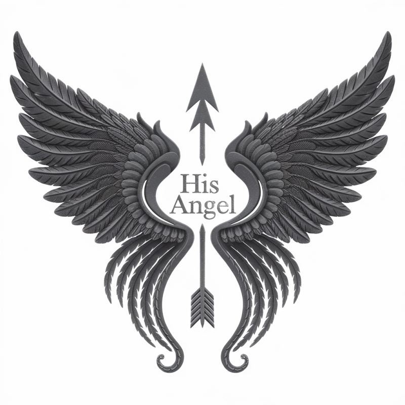 Artistic Winged Arrow Graphic T-Shirt