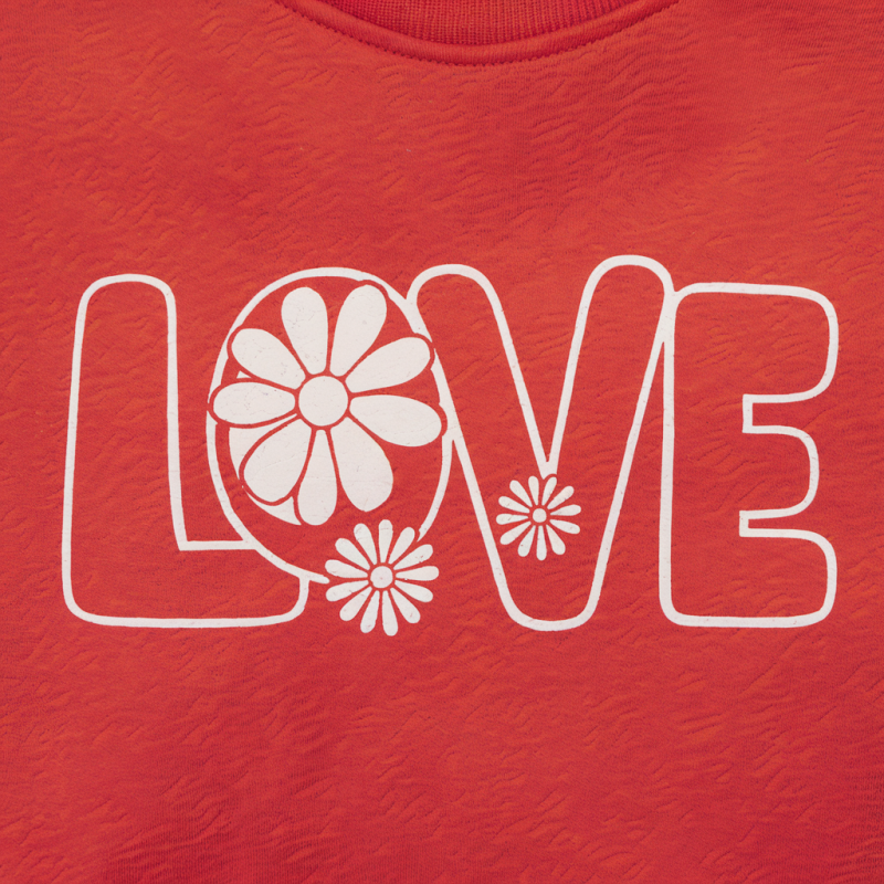 Black LOVE Floral Graphic T-Shirt