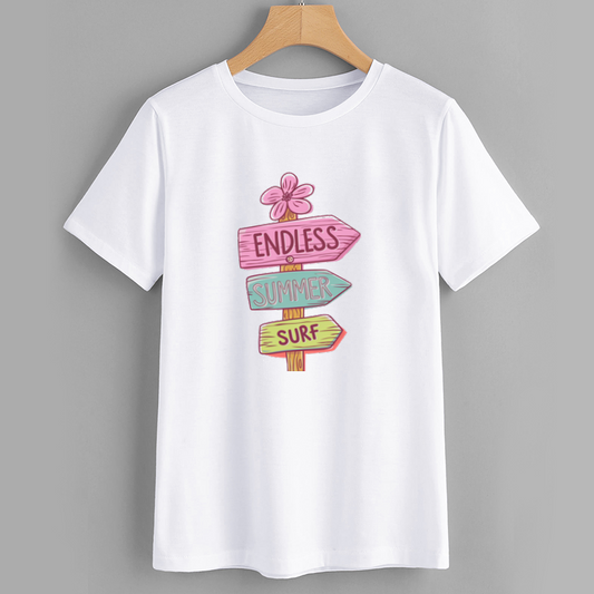 Endless Summer Surf Cotton Graphic T-Shirt