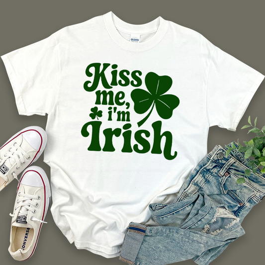 Kiss Me I'm Irish St. Patrick's Day Graphic T-Shirt