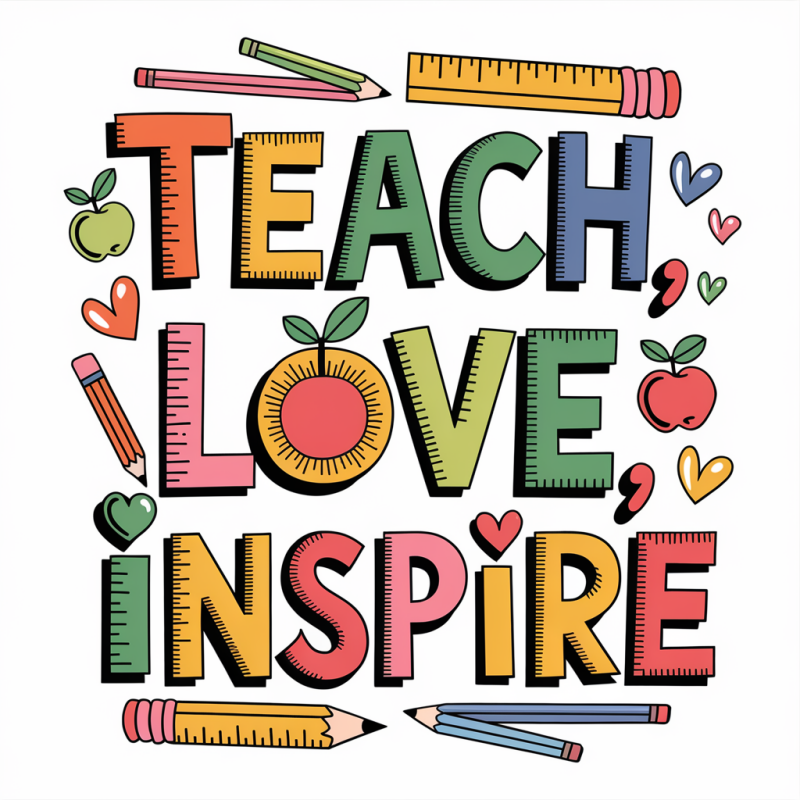 Teach Love Inspire Graphic T-Shirt