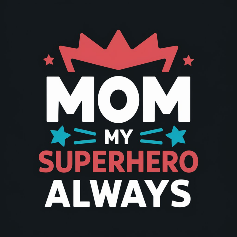 Mom My Superhero Always T-Shirt
