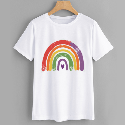 Colorful Rainbow Graphic T-Shirt for Kids