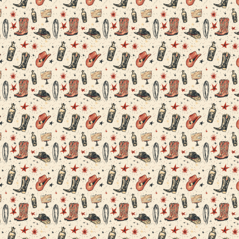 Western Cowboy Casual Pattern Button-Down Shirt