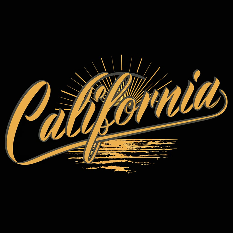 California Graphic Tee - Stylish Black T-Shirt