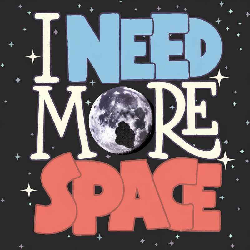 I Need More Space Graphic T-Shirt