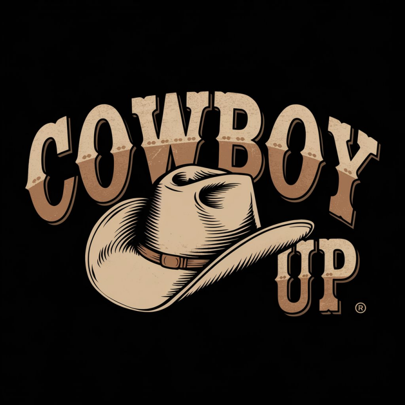 Cowboy Up Graphic T-Shirt - Western Style Casual Tee