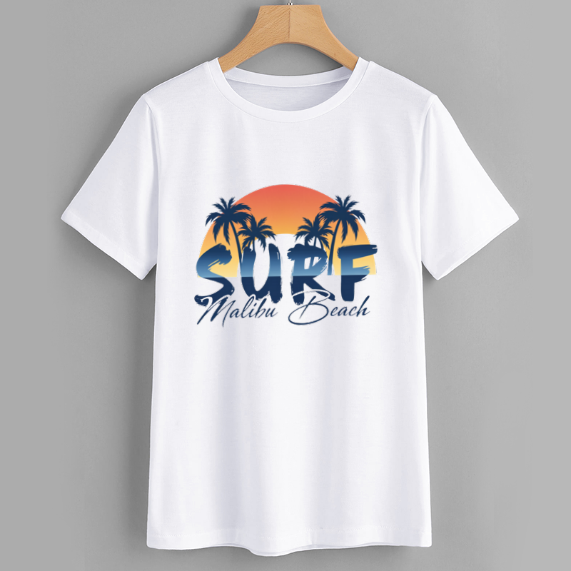 Surf Malibu Beach Graphic T-Shirt