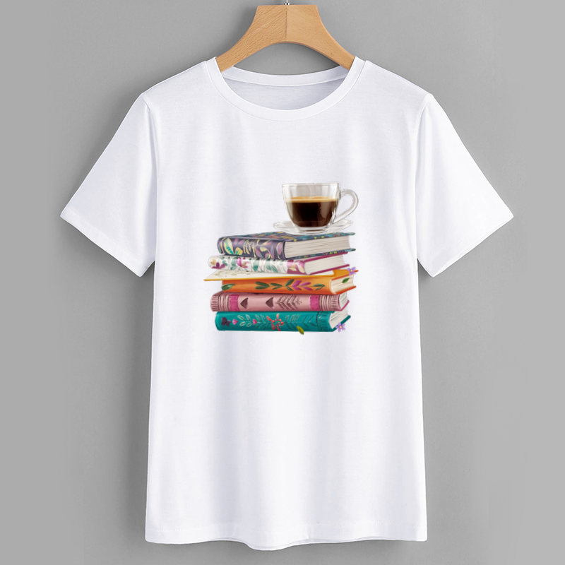 Coffee and Books Graphic T-Shirt