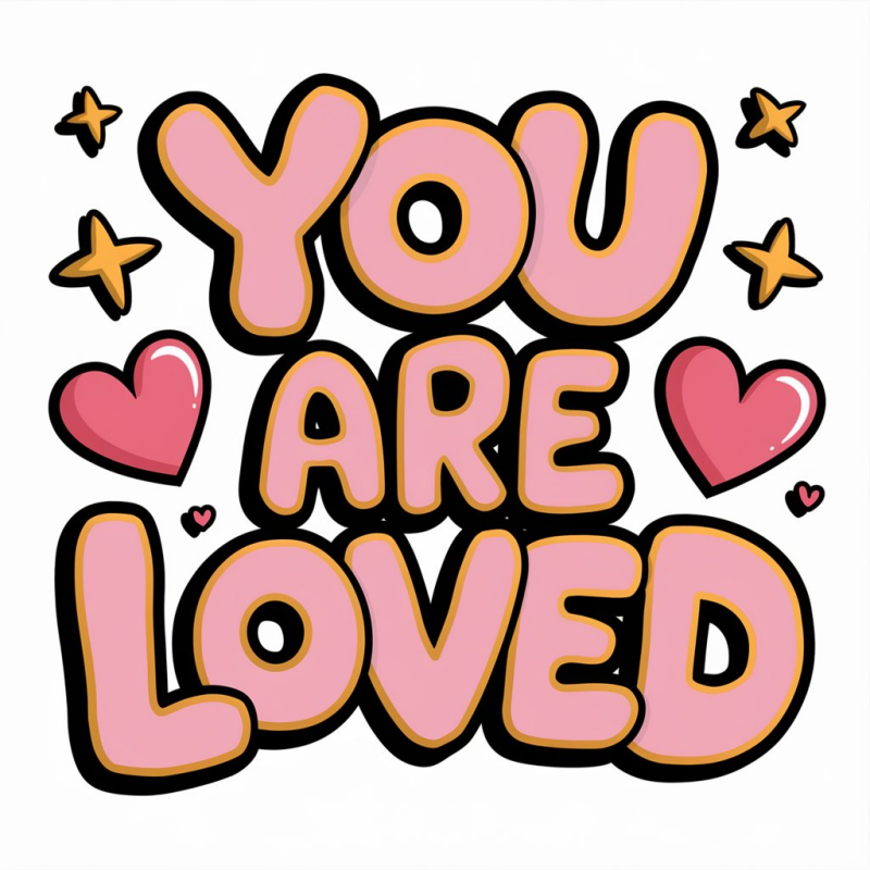 You Are Loved Graphic Tee - Cute White T-Shirt for Casual Wear