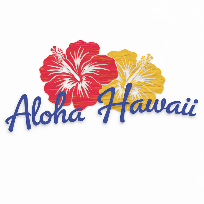 Aloha Hawaii Hibiscus Floral T-Shirt