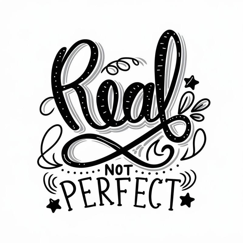 Real Not Perfect Graphic T-Shirt