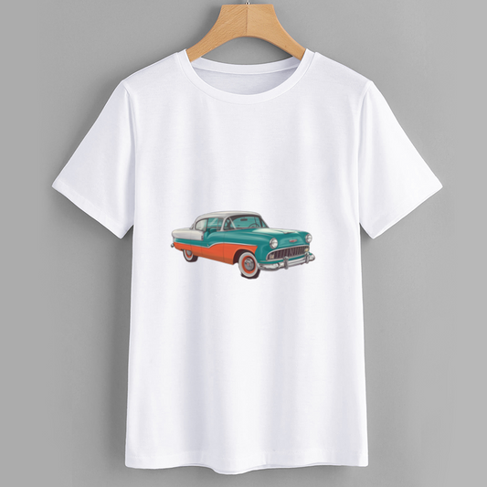 Vintage Car Graphic T-Shirt - Classic Retro Car Design