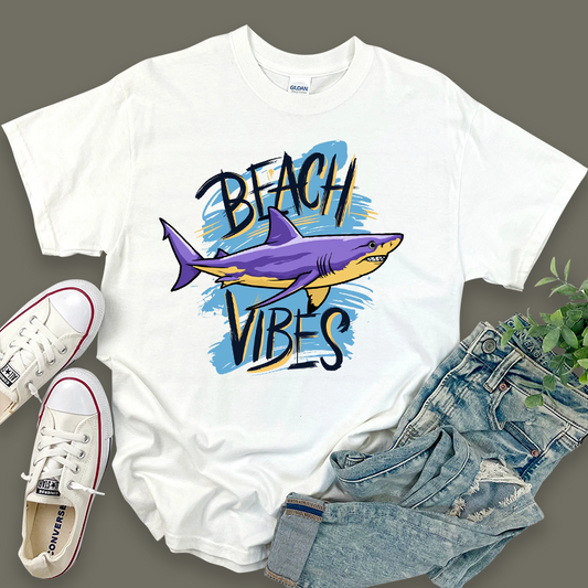 Casual Shark Graphic Top