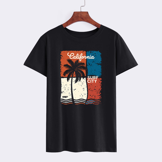 California Surf City Vintage Graphic T-Shirt