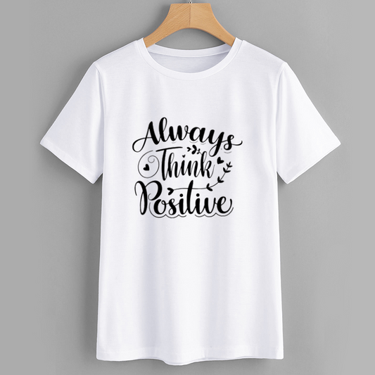 PosiStyle Always Think Positive Cotton T-Shirt