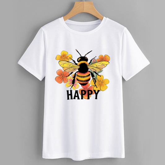 Happy Bee Graphic T-Shirt