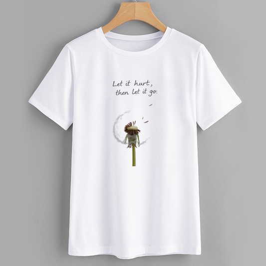 Cotton Inspirational Dandelion Graphic T-Shirt