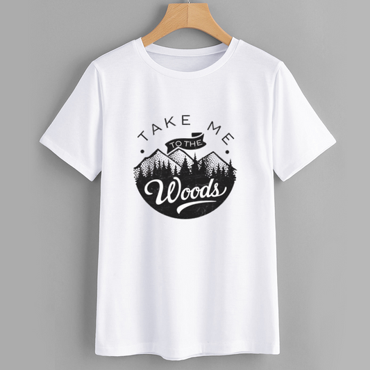 Nature Inspired Cotton Graphic T-Shirt