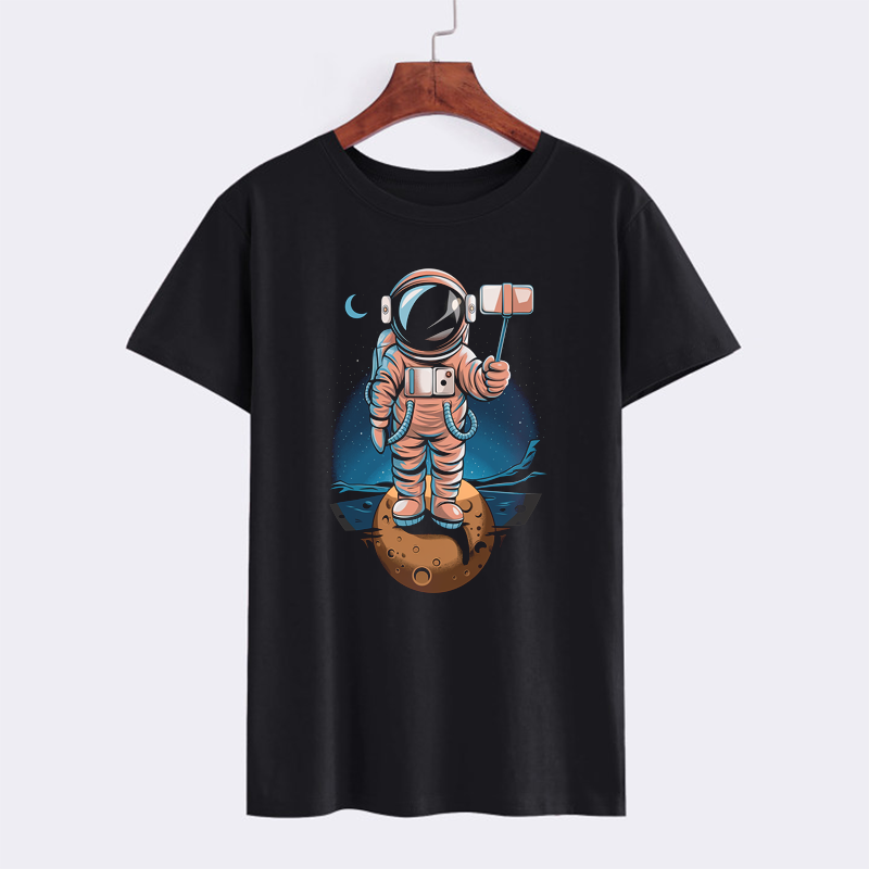 Cosmic Explorer Astronaut Graphic T-Shirt