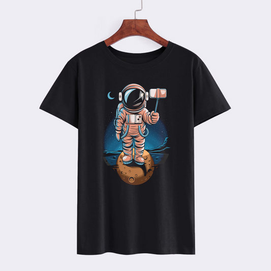 Cosmic Explorer Astronaut Graphic T-Shirt