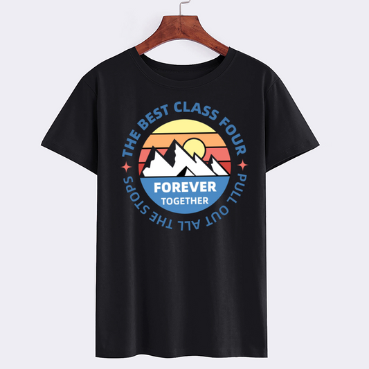 Adventure Class Reunion Graphic T-Shirt with Mountain Design