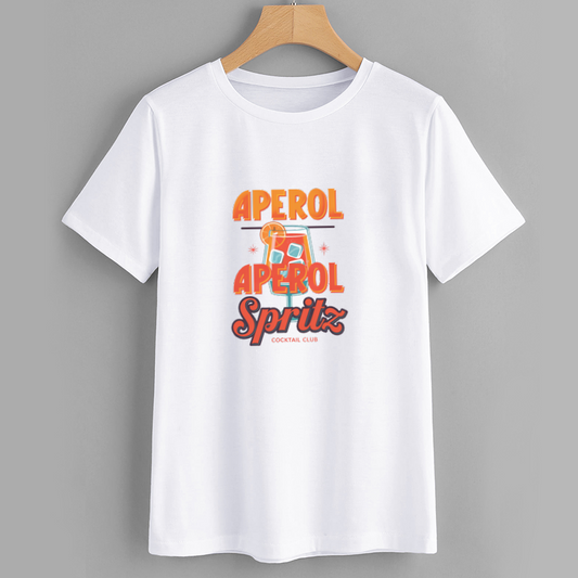 Aperol Spritz Graphic Cotton T-Shirt
