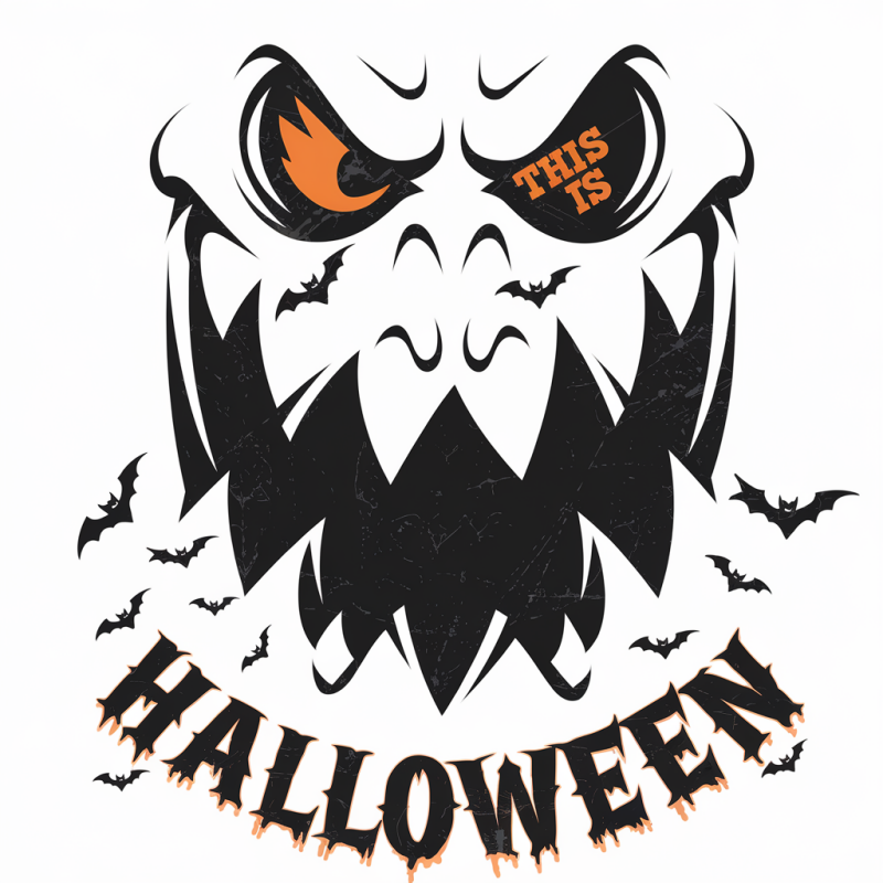 Spooky Halloween Cotton T-shirt