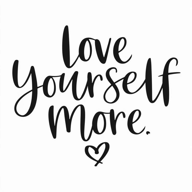 Love Yourself More T-Shirt - Motivational White Tee