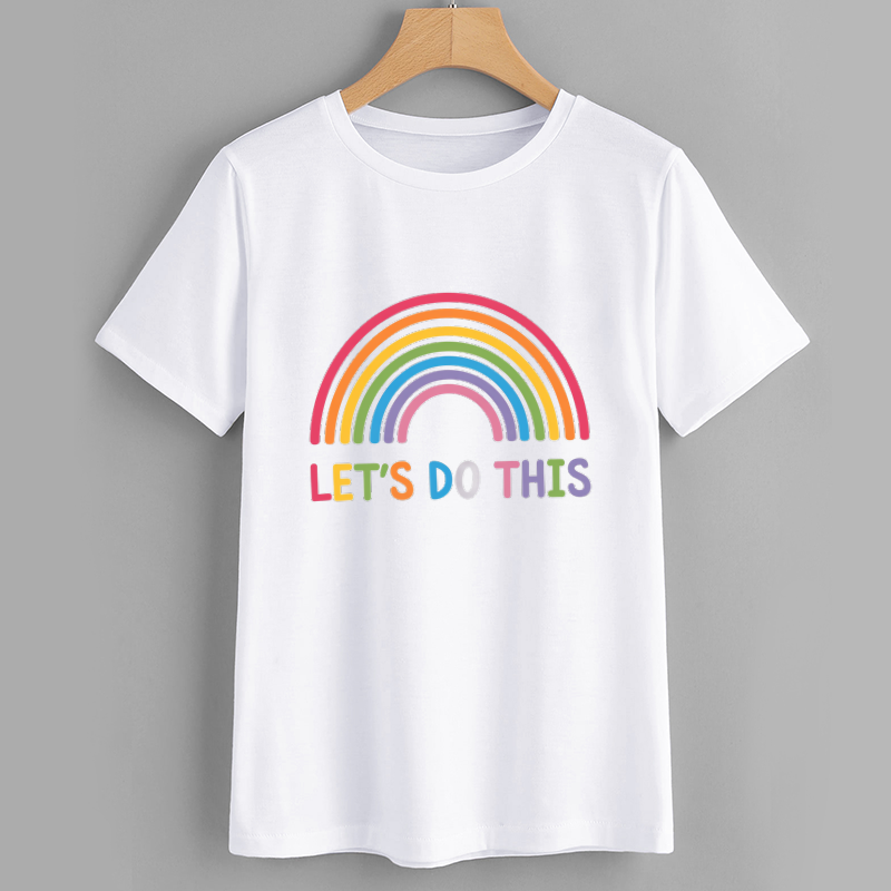 Rainbow Let's Do This Motivational T-Shirt