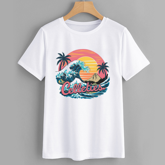 Celleties Wave Graphic T-Shirt
