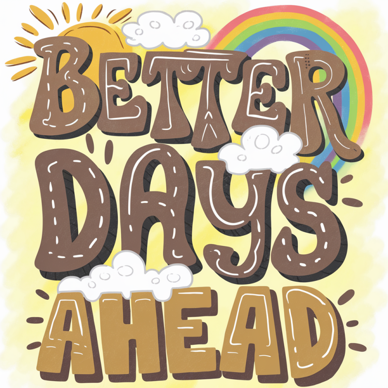 Better Days Ahead Graphic T-Shirt