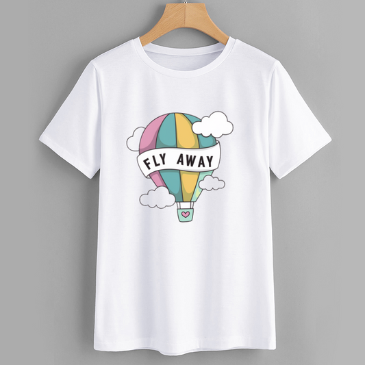 Colorful Hot Air Balloon Graphic T-Shirt