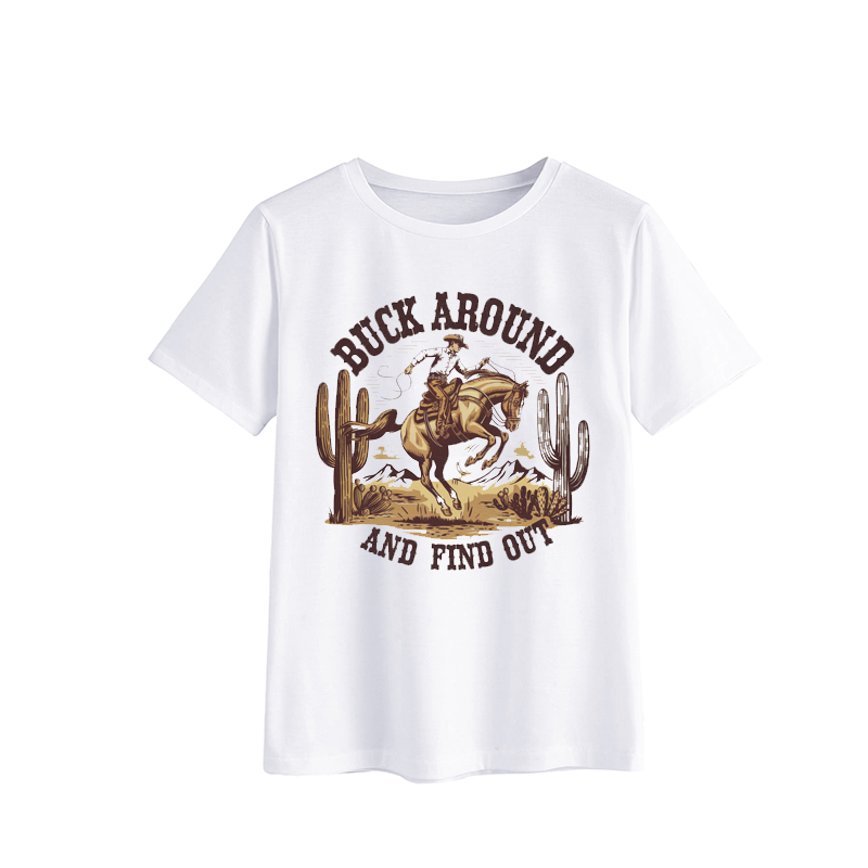Vintage Buck Around Cowboy T-Shirt
