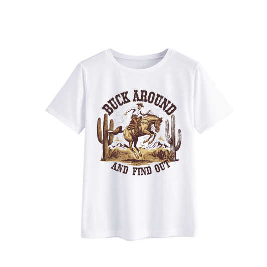 Vintage Buck Around Cowboy T-Shirt