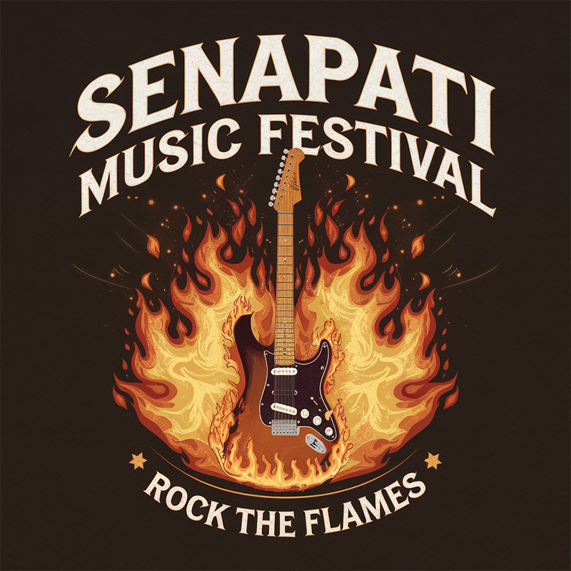 Senapati Music Festival Rock the Flames T-shirt