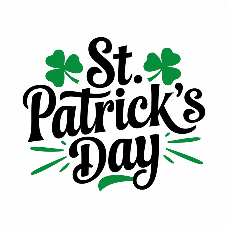 St. Patrick's Day Patterned T-shirt